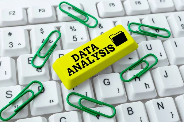 Inspiración mostrando signo Análisis de datos. Enfoque empresarial Inteligencia empresarial y análisis con una nueva discusión de proyecto de inicio Creación de una nueva guía de programación, Escribir códigos fuente del programa — Foto de Stock