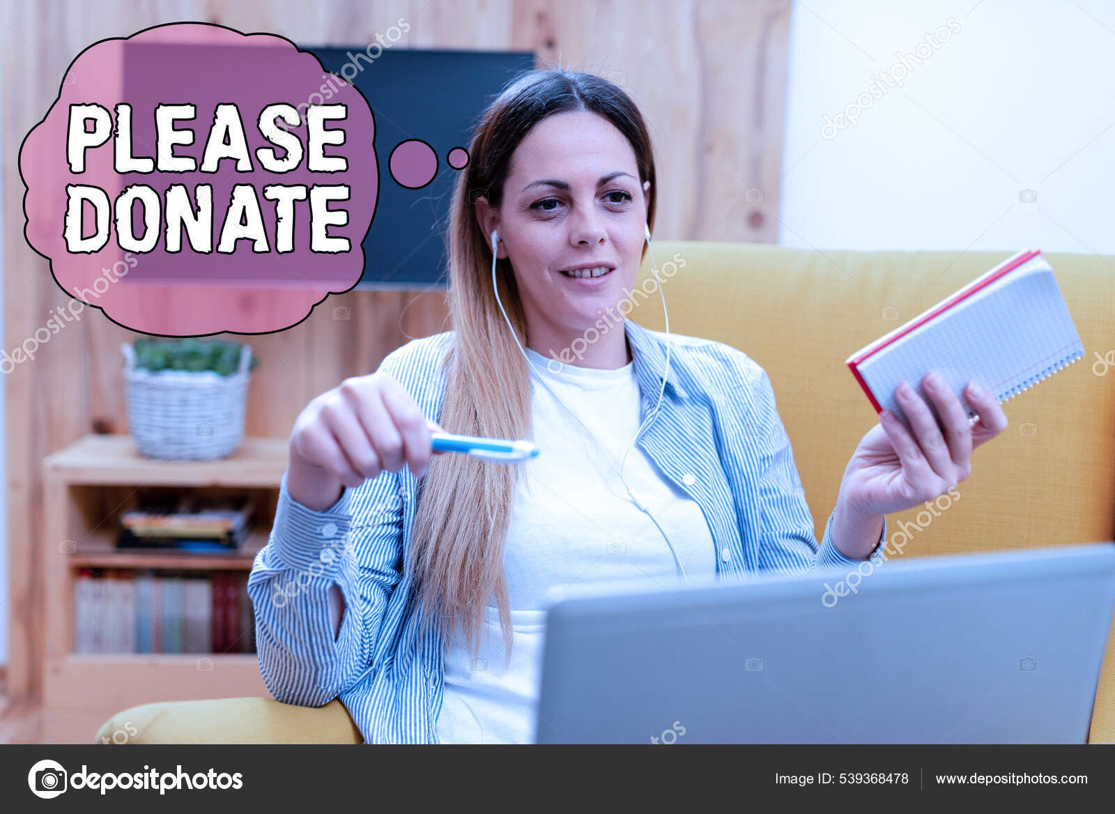 Conceptual Caption Please Donate. Business Concept Supply Furnish Hand Out  Contribute Grant Aid To Charity Abstract Stock Illustration - Illustration  of support, volunteer: 237641659