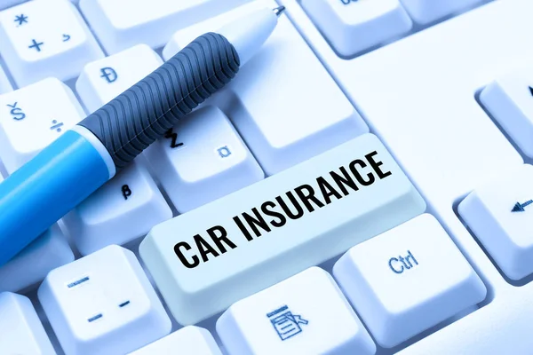 Handwriting text Car Insurance. Word Written on Accidents coverage Comprehensive Policy Motor Vehicle Guaranty Typing Online Member Name Lists, Creating New Worksheet Files
