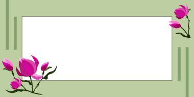 Boş çerçeve, soyut modernize edilmiş şekiller, çiçekler ve yapraklarla süslenmiş. Çok Renkli Çizgi Sembolleriyle çevrili Boş Modern Sınır Keyifle Düzenlendi.