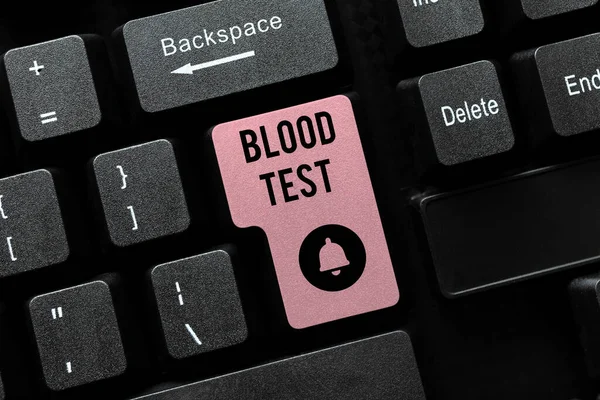 혈액 검사는 혈액 검사를 의미 한다. ( 영어 ) Concepepted photo Extracted blood sample to perfom a lab analysis ( 영어 ) Editing and Retyping Report ( 영어 ) Spelling Errors, Typing Online Shop Inventory — 스톡 사진