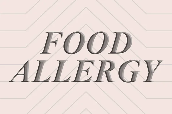 Kavramsal gıda alerjisi. İş kavramı anormal bağışıklık sistemi tepkisi yendikten sonra Değişik Şekiller ve Renkler ile Resmedilmiş Arka plan. — Stok fotoğraf