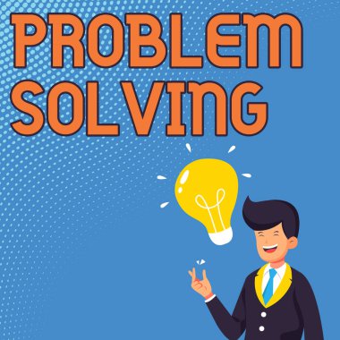 El yazısı problemi çözme. Centilmen Çizim Şirketi 'nin Ampulle Sunulan Yeni Bir Fikri Etkin bir şekilde ele almak için İş Genel Bakış.