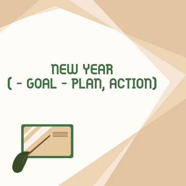 2012 년 3 월 22 일에 확인 함 . New Year Goal Plan, Action.. 사업 상의해 결책 과 동기 부여 카드를 이용하여 계획하는 말 - 작은 세부 사항에 손으로 점을 치는 카드. — 스톡 사진