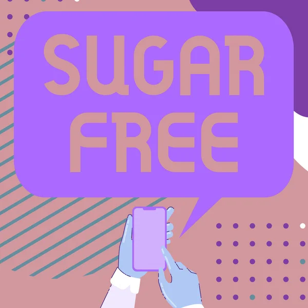 Writing displaying text Sugar Free. Business idea do not contain sugar and only have artificial sweetener instead Mobile Drawing Sharing Positive Comments And Good Speech Bubble
