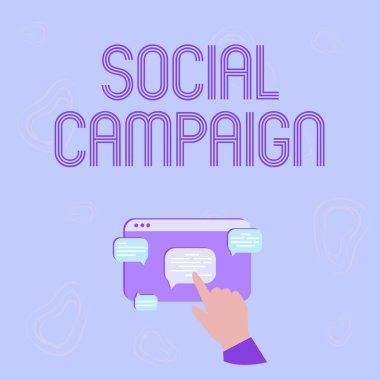 Sosyal Kampanyayı gösteren bir mesaj. Kavram demek, marka farkındalığını arttırmak için sosyal medya platformunu kullanın Grafik Büyümesi Gösteren Web Tarayıcı Ekranı.