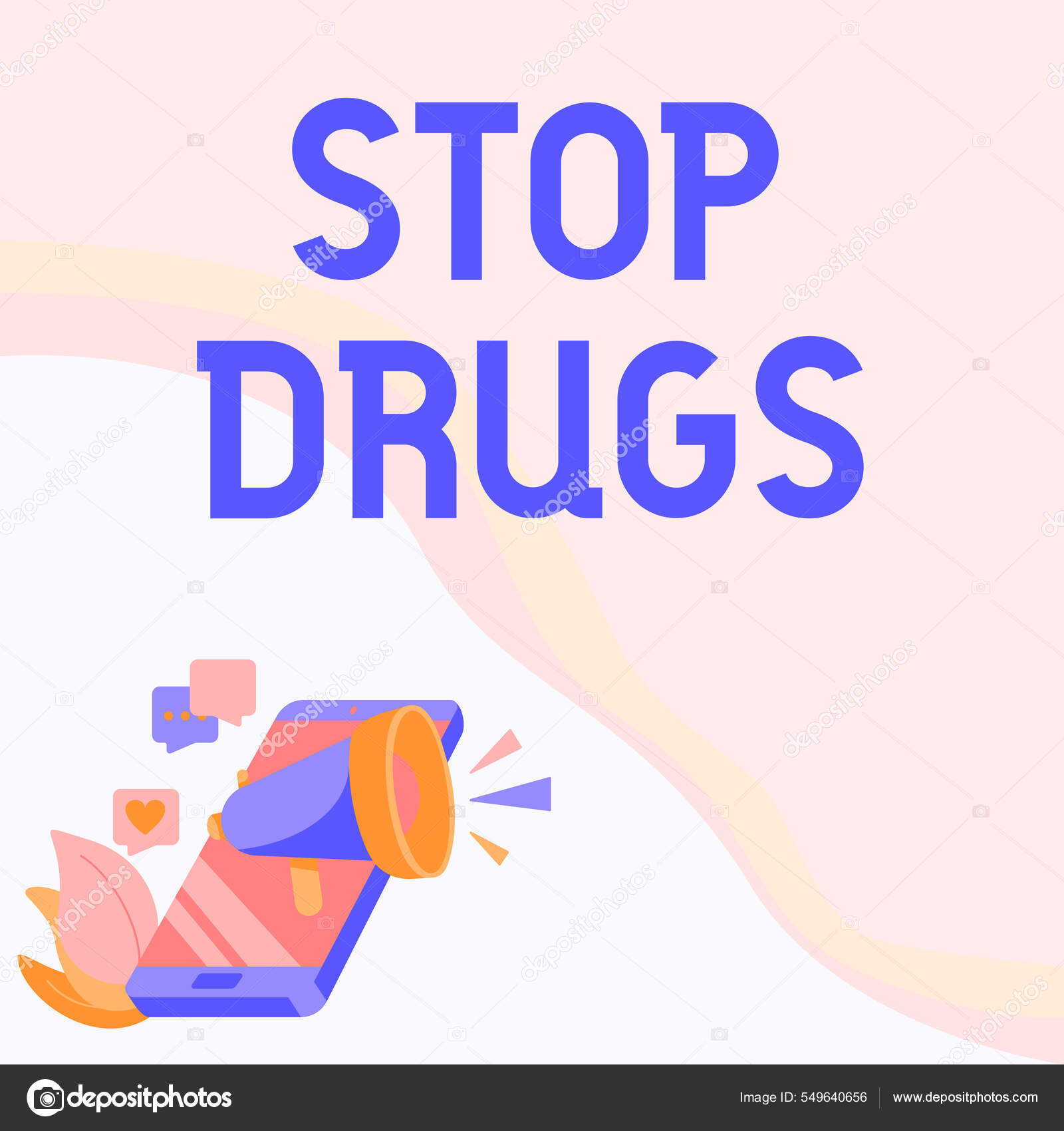 Stop Drugs Showing Warning Sign Illegal Stock Illustration 221048353 |  Shutterstock