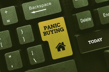 El yazısı Panik Satın Alma. Yeni Çevrimiçi Yemek Kitabı, Yazma ve Paylaşım Tarifleri oluşturma korkusundan dolayı internet kavramı büyük miktarlarda satın alıyor