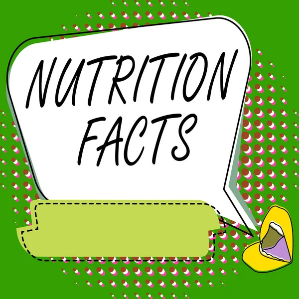 Inspiráló szöveg Táplálkozási tények. Koncepció jelentése részletes információt egy élelmiszer s tápanyagtartalom Ajkak Rajz megosztása Pozitív hozzászólás Jó reakciók buborékon keresztül. — Stock Fotó