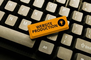 Web sitesi Prodüksiyon ilhamını gösteren metin. İş konsepti içeriği ve grafik tasarımı olan siteler yaratmak Çevrimiçi Arkadaşlarla Bağlanmak, İnternette Tanışmak
