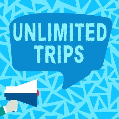 El yazısı, Sınırsız Seyahatler. İş konsepti. Birkaç yolculuk ya da gezi. Özellikle de yüksek sesli megafon.