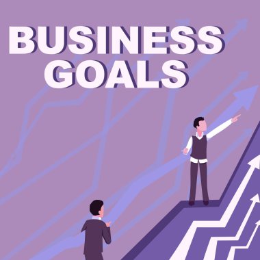 El yazısı, İş Dünyası Hedefleri. Kavramsal fotoğrafın belirli bir zaman diliminde tamamlanması beklenen Oklar İşbirlikçi İki İşadamına Daha İyi Finansal Planda Rehberlik Ediyor.