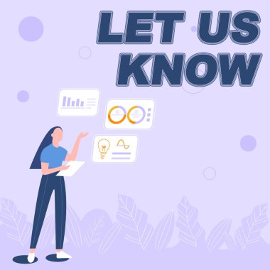 Kavramsal manşet, bize bildir. Bir durum hakkında bilgilendirme üzerine yazılan sözcük iletişimde kalın Yetenek Paylaşım Stratejileri Kız Fikirleri Çizimi 'ne danışın.