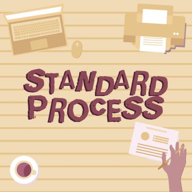 Metin Standart Süreç gösterimi yazılıyor. Yeni İnanılmaz Fikirler İçin Son Ürün Kalem Tutma Planları ile eşleşen kavramsal fotoğraf kuralları