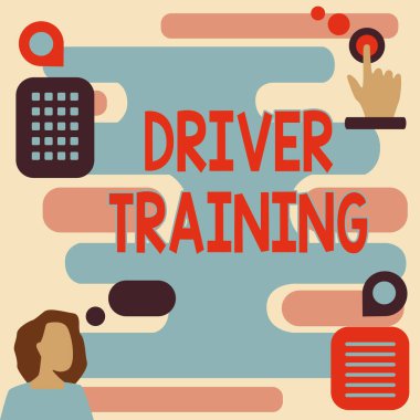 El yazısı levhası sürücü eğitimi. Kavram, sürücünün ehliyet alması için yeni bir sürücü hazırlar. Kadın Yenilikçi Düşünce Öncü Fikirler İstikrarlı Geleceğe Doğru.