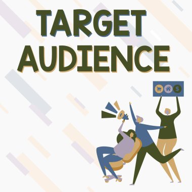 Hedef Seyirciyi gösteren metin işareti. 