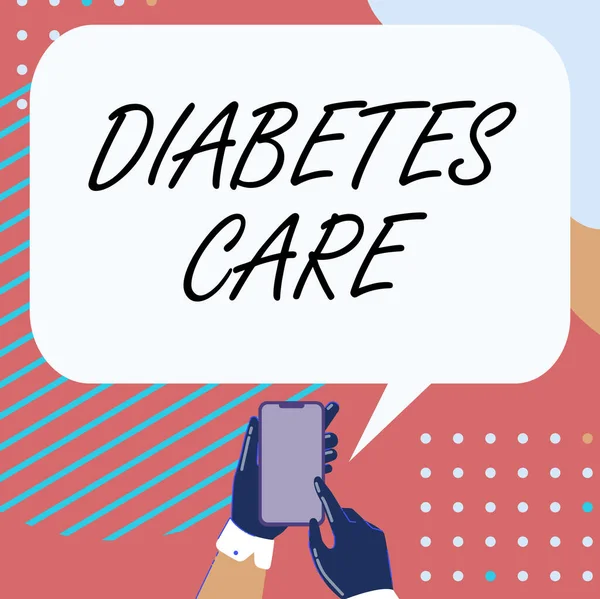 Εννοιολογική απεικόνιση Φροντίδα Διαβήτη. Business showcase Journal for the health care professor to treat diabetis — Φωτογραφία Αρχείου