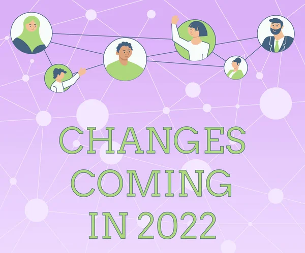 2018 년 12 월 22 일에 확인 함 . Business overview New conceptions plans and process for the next year Different People In Circles Chatting Together and Connected Social Media. — 스톡 사진