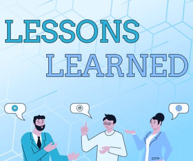 Ders Öğrenildi işaretini gösteren ilham. Paylaşım Tanıtımı Üzerine Yazılan Sözcük ve deneyim ortakları sohbet ederek yeni Harika Fikirler oluşturarak Yetenek Geliştirme Hakkında Bilgi Kullan.