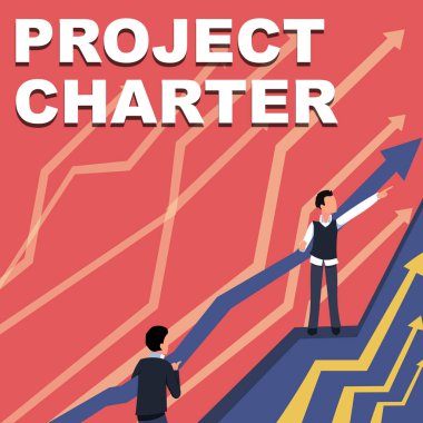 Kavramsal Görünüm Projesi. Projenizi açıklayan tipik kısa resmi belge için sözcük. Daha İyi Mali Plan İçin İşbirlikçi İki İşadamına Kılavuz Oklar.