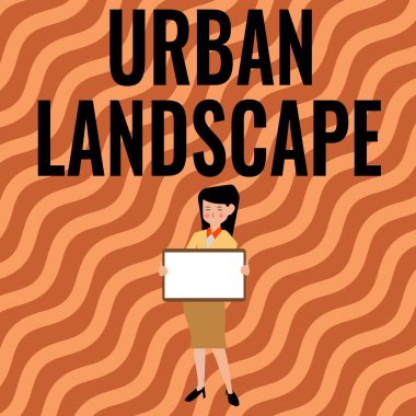 El yazısı levhası Urban Peyzaj. 