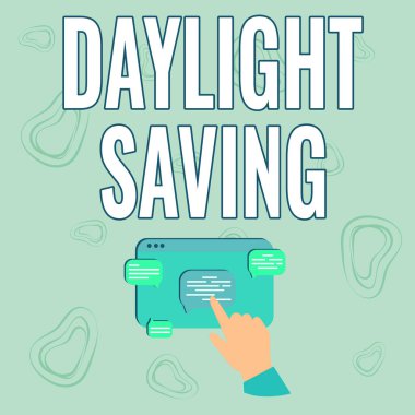 Kavramsal Görünüm Gün Işığı Tasarruf. Verileri korumak için kullanılabilecek iş konsepti depolama teknolojileri El Gösterme Grafiği Büyütme Web Tarayıcı Ekranı.