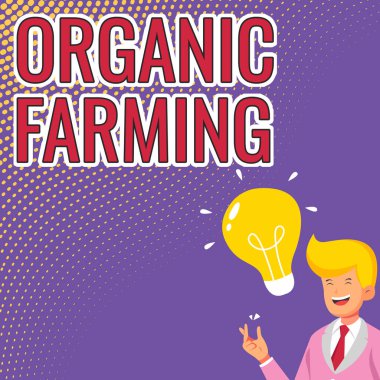 İlham verici organik çiftçiliği gösteren bir metin. İş dünyası, sürdürülebilirlik için çabalayan bütünleşik bir tarım sistemi sergilemektedir..