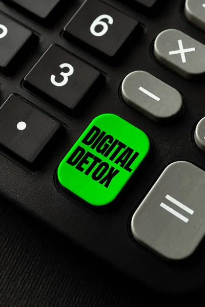 Sign displaying Digital Detox. Business overview Prohibiting the usage of electronic and digital devices Computer Engineering Concept, Abstract Repairing Broken Keyboard
