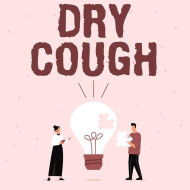 Kuru Öksürük işaretini gösteren ilham. Ticari şov öksürüğü yanında balgam üretimi ya da Ortaklar Yetenek Geliştirme için Yeni Harika Fikirler Buluyor 'un sümük tasviri bulunmamaktadır..