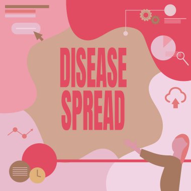 İlham, hastalığın yayıldığını gösteriyor. Bir viral ajanın kişisel kişi aracılığı ile doğrudan transferine ilişkin iş genel görünümü Bayan Çizim Bekleme Projektörü Uzaktan Kumanda Sunar