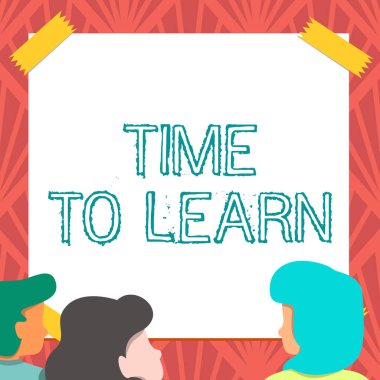 El yazısı öğrenme zamanı. İş dünyası kavramı, Whiteboard Beyin Fırtınası Yeni Çözümlere Bakan Eğitim veya kariyer büyütme Ekibi Üyeleri için yeni bilgi veya beceri edinmek