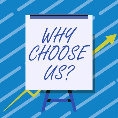 Kullanıcı Sorusu Neden Seçilsin işaretini gösteren ilham. Kullanıcı Sorusu Beyaz Tahtayı Seçme Üzerine Yazılan Sözcük Oku Büyüyen Grafiği Sunarken Çiziyor.