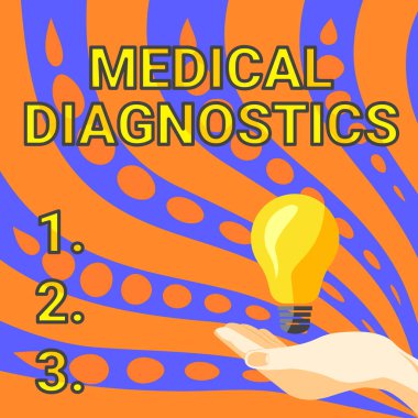 İlham verici tıbbi teşhisleri gösteren bir metin. İş genel görünümü, Bayan Eller Lambayı Resmi Kıyafetli Tutarken Proje İçin Yeni Fikirler Sunan Teşhis Değerli bir semptom veya özellik,