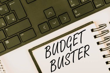 Bütçe Avcısı 'nı gösteren bir mesaj. Ticari Genel Bakış Kaygısız Harcama Gereksiz Satışlar Bilgisayar Klavyesi ve Sembolü Aşırıya Koyma. İletişim İçin Bilgi Ortamı.