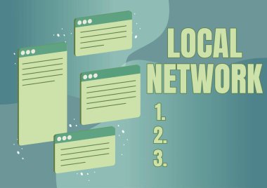 El yazısı Yerel Ağ. İş fikri LAN Radyo Dalgaları DSL Boradband Bağlantı Sohbeti sekmeleri başarılı online iletişim meslektaşlarını sembolize ediyor.