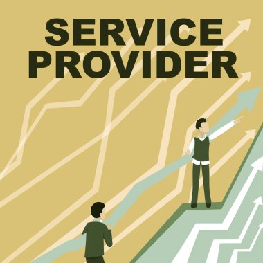 Servis sağlayıcıyı göster. İşletme kavramı, abonelere İnternet Oklarına erişim sağlayan, İşbirlikçi İşadamlarına Daha İyi Finansal Plan İçin rehberlik eden bir şirket..