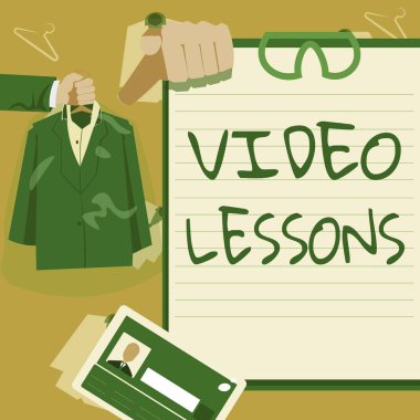 El yazısı Video Dersleri. Yeni Açık Kariyer Fırsatları Gösteren Eller Tutma Üniformasını Gören ve Öğrenen bir konu için İnternet Konsepti Online Eğitim materyali.