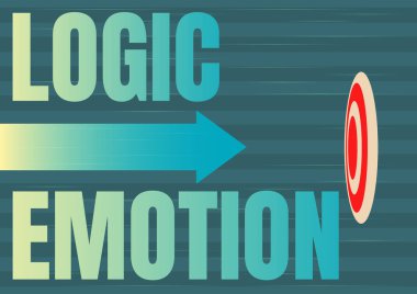 Mantıksal Duygu sunan metin başlığı. İnternet Kavramı Nahoş Duygular Makul Zihin Okuna dönüştü. Hedefe doğru hızla ilerliyor..