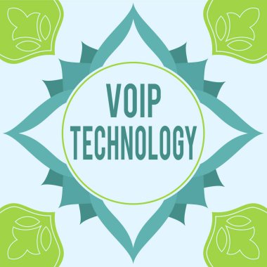 Voip Technology 'ye ilham veren mesajlar. İş fikri Voip Teknolojisi Renkli Çiçekler ve Yapraklarla süslenmiş Ahenkli Düzenlenmiş.