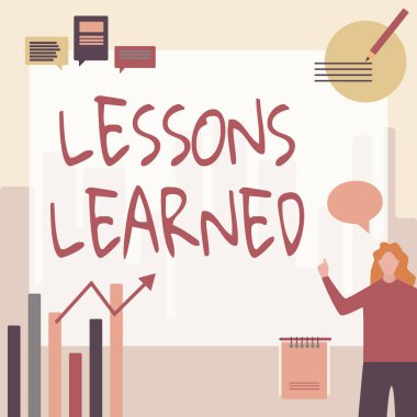 Kavramsal Gösteri Dersleri Öğrenildi. İş yaklaşımı, deneyim sahibi iş kadınlarının gelişigüzel sunum çizelgelerinden ve yeni harika fikirlerden elde edilen bilgi paylaşımını ve kullanımını teşvik eder.