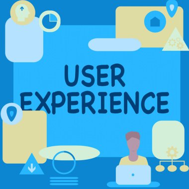 Kavramsal Başlık Kullanıcı Deneyimi. İşletme vitrini, özellikle de 