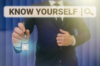 Kavramsal gösterim: Kendini tanı. 