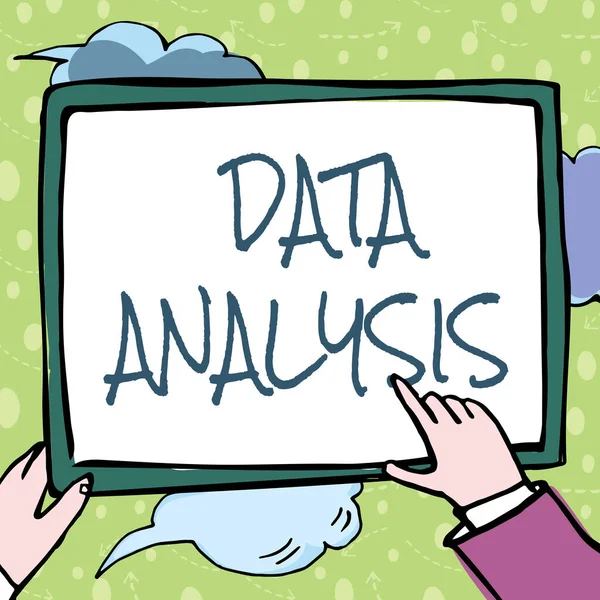 Handschrift tekst Data Analyse. Zakelijke aanpak Vertaal cijfers naar Analytische Conclusie Forecasting Hands Holding Paper Toont nieuwe ideeën omringd met sterren. — Stockfoto