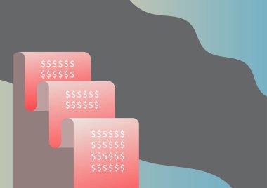 İpoteği başarılı bir şekilde hesaplayan gelecek mali planlarını temsil eden dosya kağıdı. En yeni yatırım projeleriyle ilgili son hesaplamaları gösteren afiş.