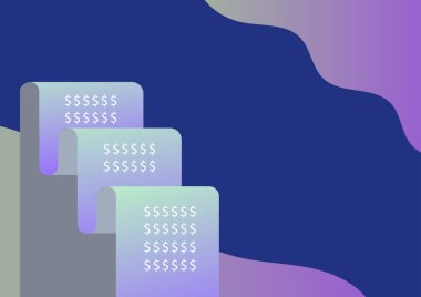 İpoteği başarılı bir şekilde hesaplayan gelecek mali planlarını temsil eden dosya kağıdı. En yeni yatırım projeleriyle ilgili son hesaplamaları gösteren afiş.