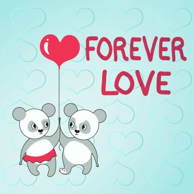 İlham, sonsuza dek aşka işaret ediyor. İkili arasındaki sonsuz sevgi gösterisi. Kucağında balon taşıyan ayılar aşk hedefleri olan tutkulu bir çifti temsil ediyor..