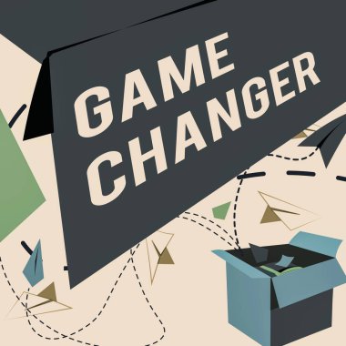 Kavramsal oyun değiştirici. Kavramsal fotoğraf Sports Data Scorekeeper Gamestream Canlı Skorlar Takım Yöneticileri Uçan Kağıt Uçaklarla Açık Kutu Sunar Yeni Serbest Fikirler