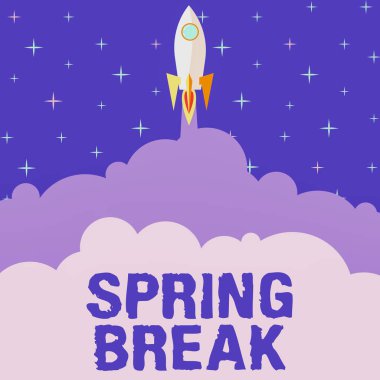 İlham verici bahar tatilini gösteren bir metin. Okul ve üniversiteler, bahar roketi fırlatılışı sırasındaki iş vitrinleri ve uzay boşluğuna doğru hızla yol alıyor..