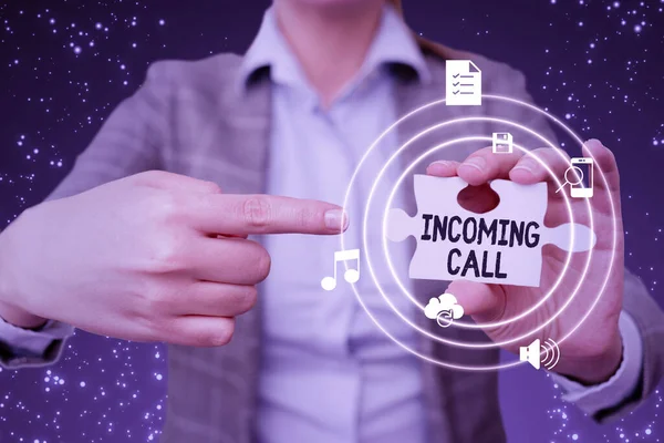 El yazısı işareti Gelen Arama. 