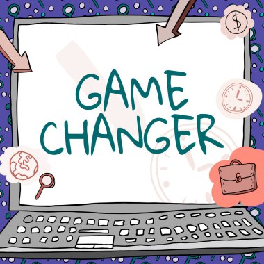 El yazısı metin oyunu değiştirici. Sports Data Scorekeeper Gamestream Canlı Skorlar Takım Yöneticileri Posteri çalışanların dakikliğini gösteren parasal sembollerle süslenmiş.